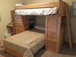 Downstairs bedroom bunk beds